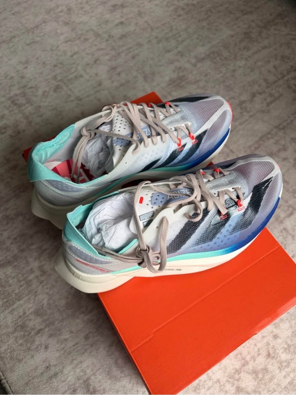 adidas Women’s Running Shoes in White, Mint, Blue and Coral
